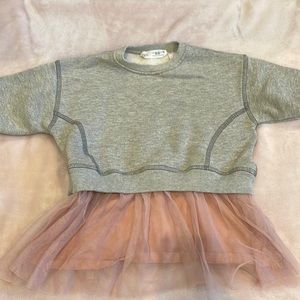 Zara sweatshirt tutu dress